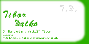 tibor walko business card